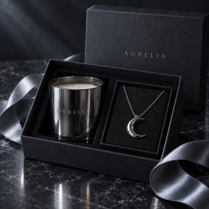 AURELIA poklon set u srebrnim i tamnim tonovima